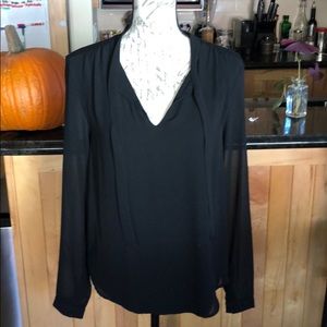 Ann Taylor beautiful black blouse